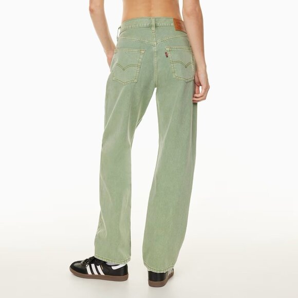 Levi's Premium 501 90s Green Denim Baggy Loose Straight Jeans | 100% cotton - Picture 14 of 16
